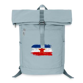 Jugoslawien Vintage Flagge - Laptop-Rucksack  - Eisblau - Vorne