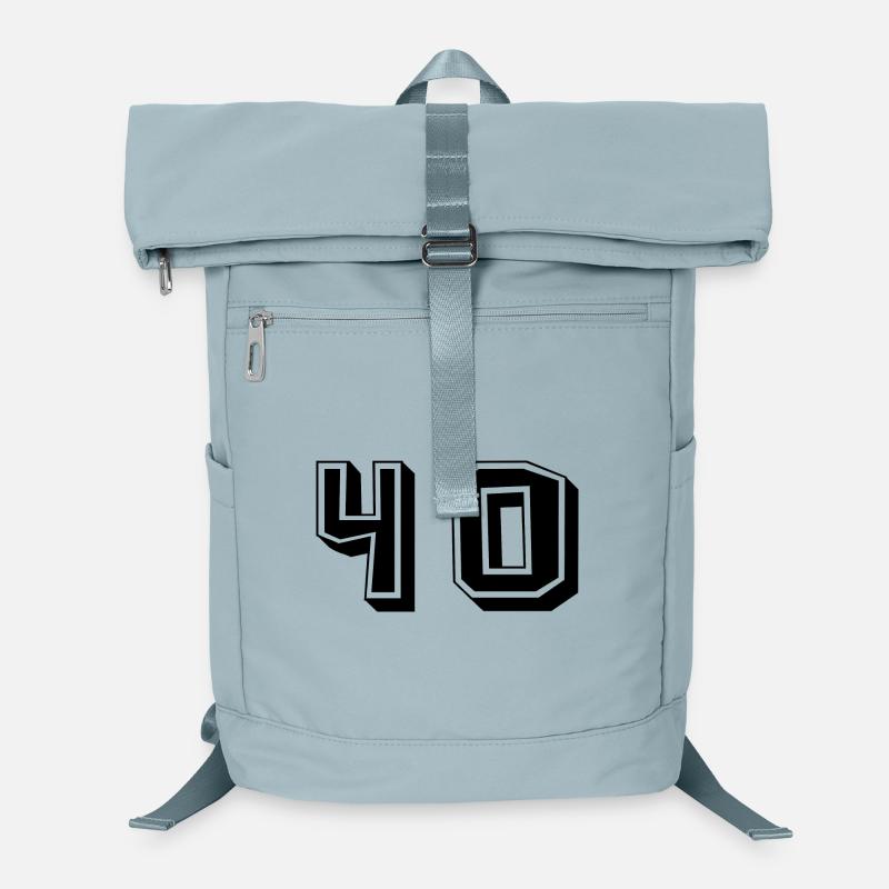 40. 40 ANS. 40e ANNIVERSAIRE. ANNIVERSAIRE 40 ANS. - Sac à dos ordinateur - bleu glacier