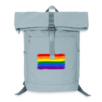 Drapeau arc-en-ciel LGBTQ+ - Sac à dos ordinateur - bleu glacier - Devant