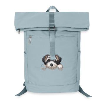 Hundeauge am Rand - Laptop-Rucksack  - Eisblau - Vorne