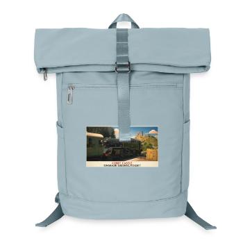 Corfe Castle Dampflok-Plakat - Laptop-Rucksack  - Eisblau - Vorne