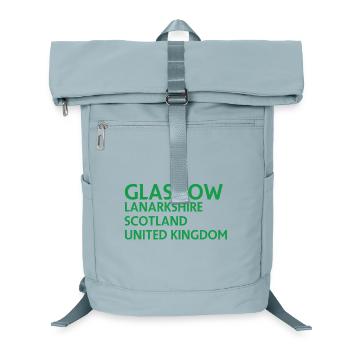 Glasgow – Scotland Textdesign - Sac à dos ordinateur - bleu glacier - Devant