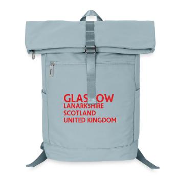 Glasgow – Scozia Textdesign - Zaino per laptop - blu ghiaccio - Fronte