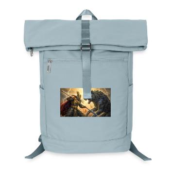 Odin stellt sich Fenrir in der letzten Schlacht ragnarök nordische s - Laptop-Rucksack  - Eisblau - Vorne