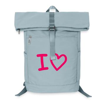 i_love- - Laptop Backpack - ice blue - Front