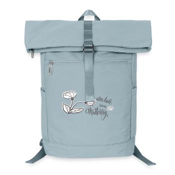 Blumen zum Muttertag - Laptop-Rucksack  - Eisblau - Vorne