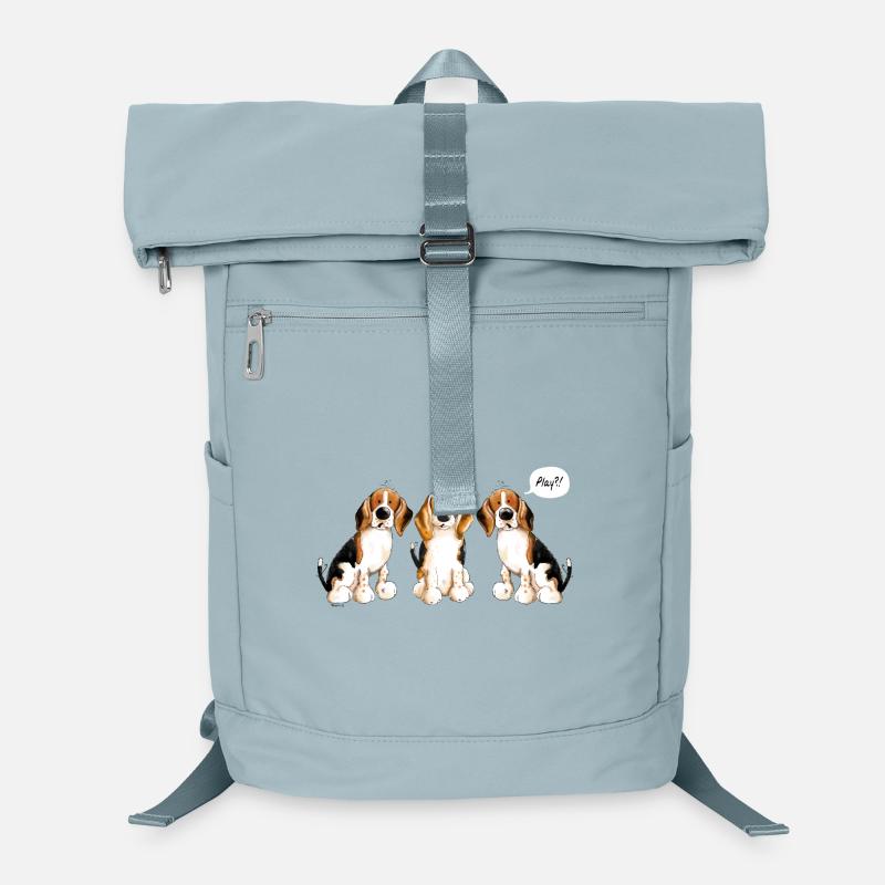 Trois Beagles - Play - Chien - Chiens - Cadeau Sac à dos ordinateur