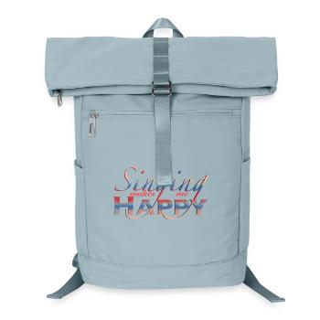 Singen spruch singer - Laptop Backpack - ice blue - Front