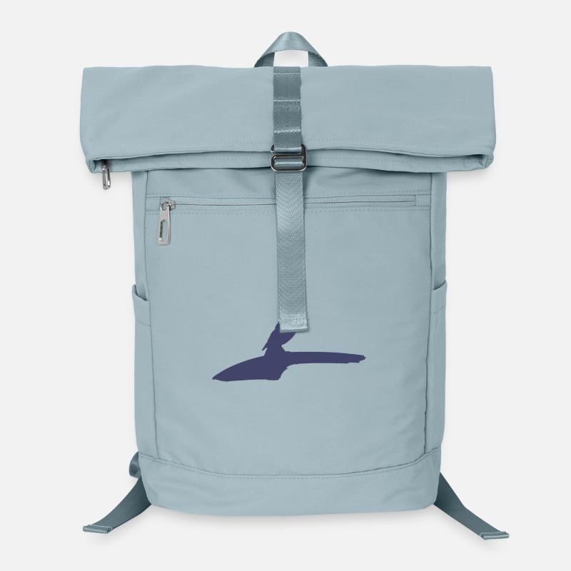 Minimalistische Vogelillustration auf Baum Laptop-Rucksack 