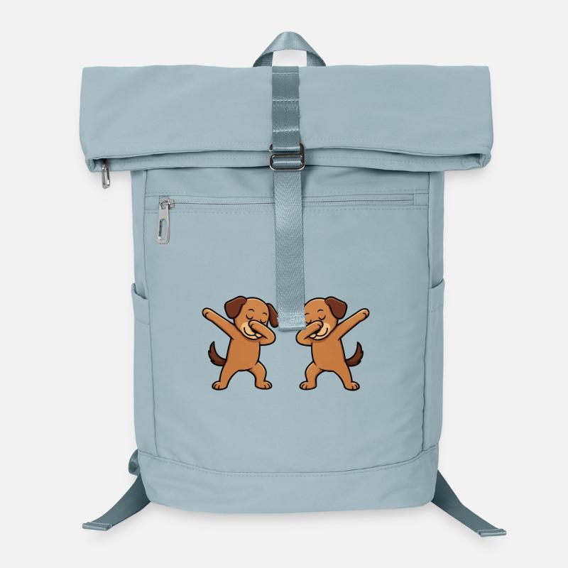 Bande dessinée de dabbing de chien Sac à dos ordinateur