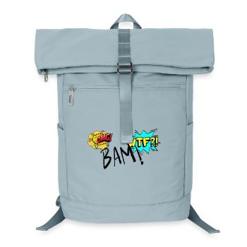 Comic Explosiv OMG WTF Ausrufe - Laptop-Rucksack  - Eisblau - Vorne