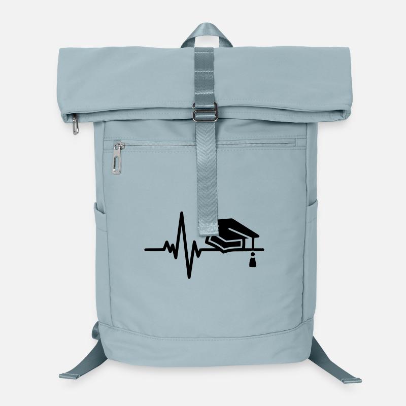 ECG Line with End Cap – Graduation Motif Laptop Backpack