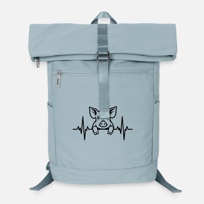 Schwein Herzschlag – Süßes Ferkel Laptop-Rucksack 