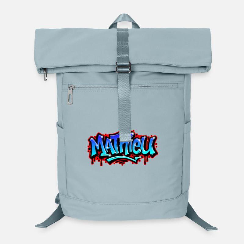 Mathieu Graffitidruckbarer Name Urban Blue Laptop-Rucksack 
