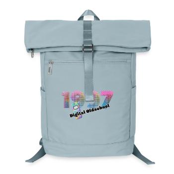 1997 – Früher Digitaler Alltag - Laptop-Rucksack  - Eisblau - Vorne