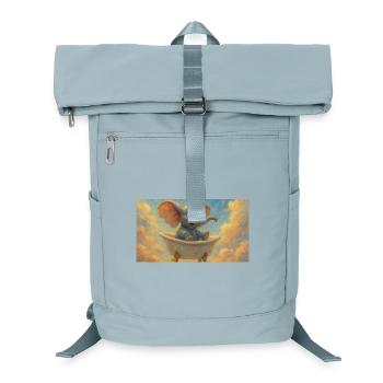 Elefantenbad im Himmel - Laptop-Rucksack  - Eisblau - Vorne