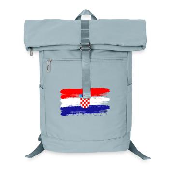 Croatian Flag Football Fan Sports Heritage - Laptop Backpack - ice blue - Front