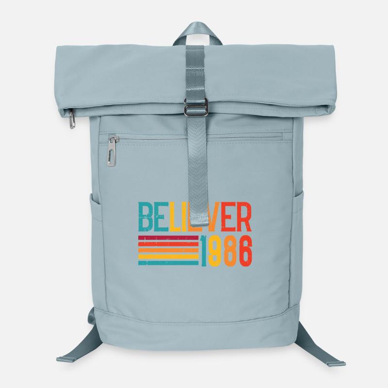 Believe 1986 Regenbogen Retro Laptop-Rucksack 
