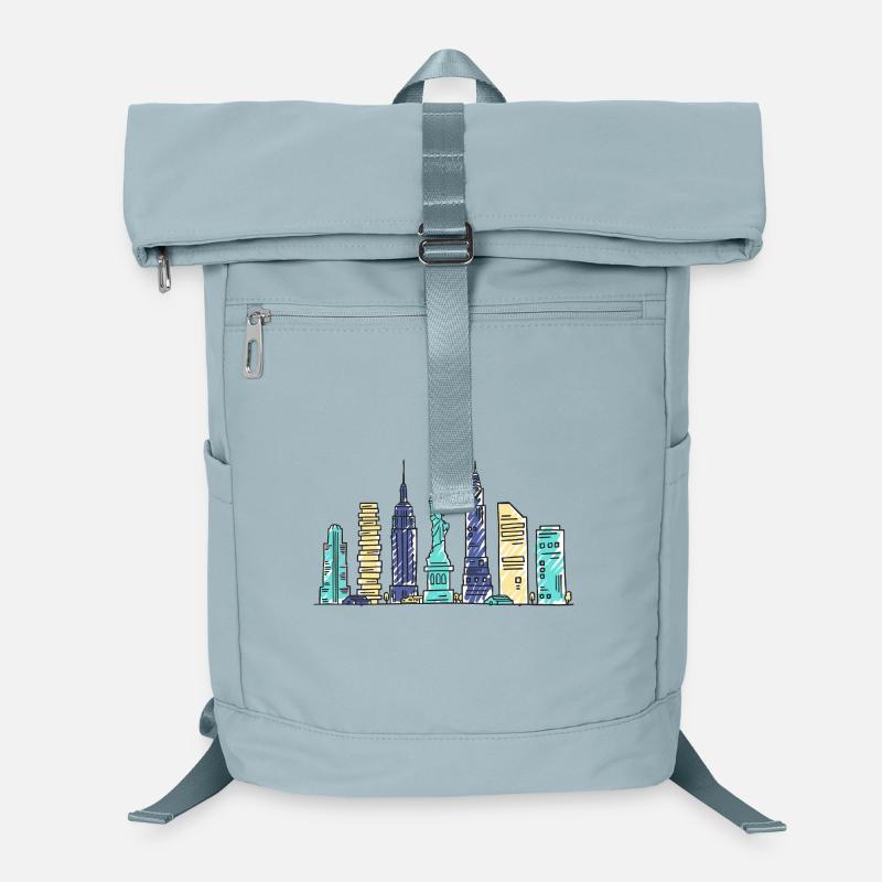 New York City Skyline Empir State Moderne Kunst Laptop-Rucksack 