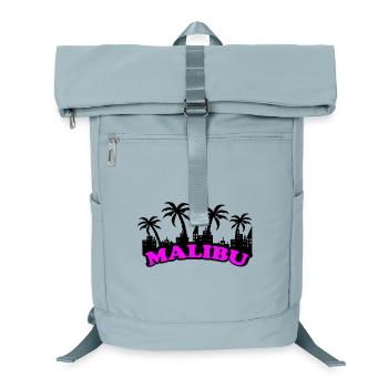 Malibu Neon Pink Font - Laptop Backpack - ice blue - Front