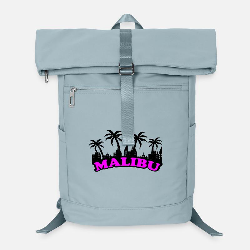 Malibu Neon Pink Font Laptop Backpack