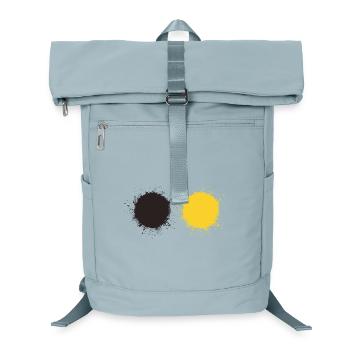 Black and yellow - Laptop Backpack - ice blue - Front