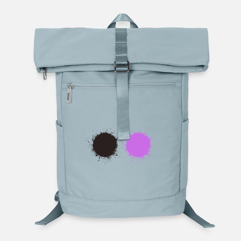 Black Purple Laptop Backpack