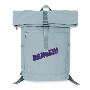 Banger! - Viral Internet Culture Humor Navy Pink - Laptop Backpack - ice blue - Front