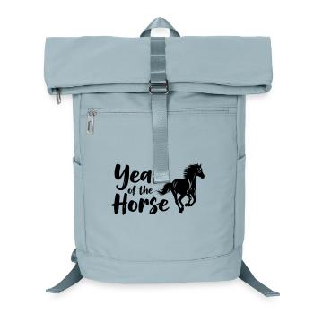 Year of the Horse Horse Lettering - Laptop Backpack - ice blue - Front