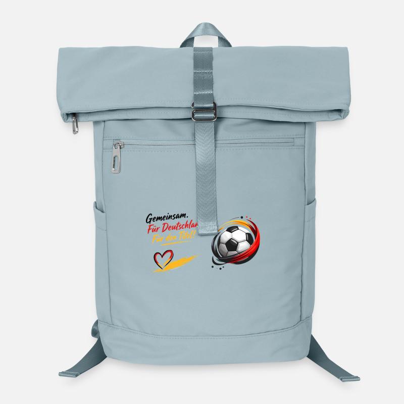 Gemeinsam Fußball Herzdesign Laptop-Rucksack 