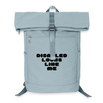 Une personne handicapée ressemble à ça * - Sac à dos ordinateur - bleu glacier - Devant
