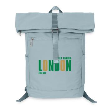 London – England Lyric Design - Laptop-Rucksack  - Eisblau - Vorne
