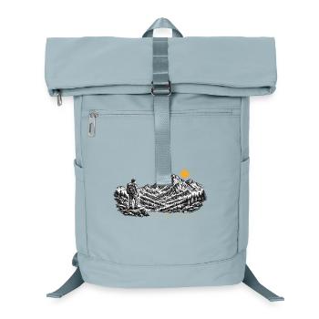 Hiker Sunrise Destination Relief - Laptop Backpack - ice blue - Front