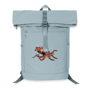 Origami Crab Patchwork - Laptop Backpack - ice blue - Front