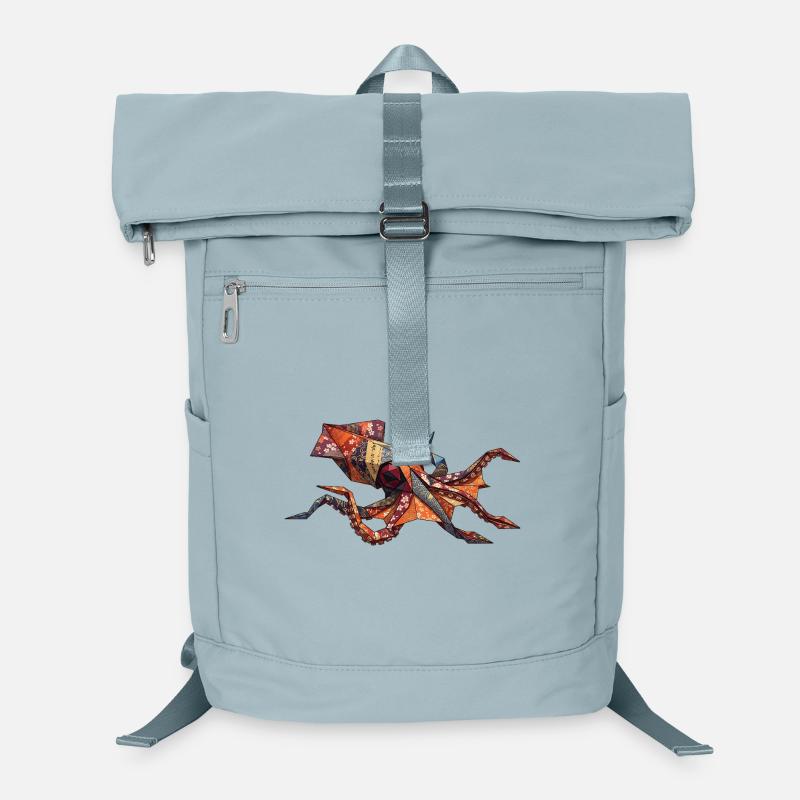 Origami-Krabben-Patchwork Laptop-Rucksack 