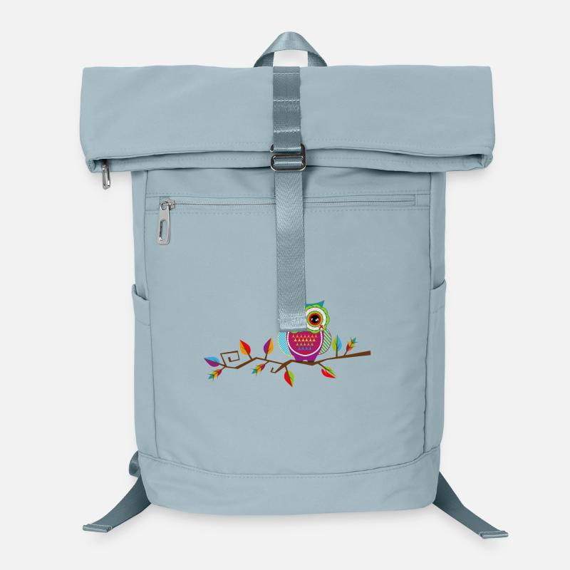 Owl sitting on a branch Laptop Backpack