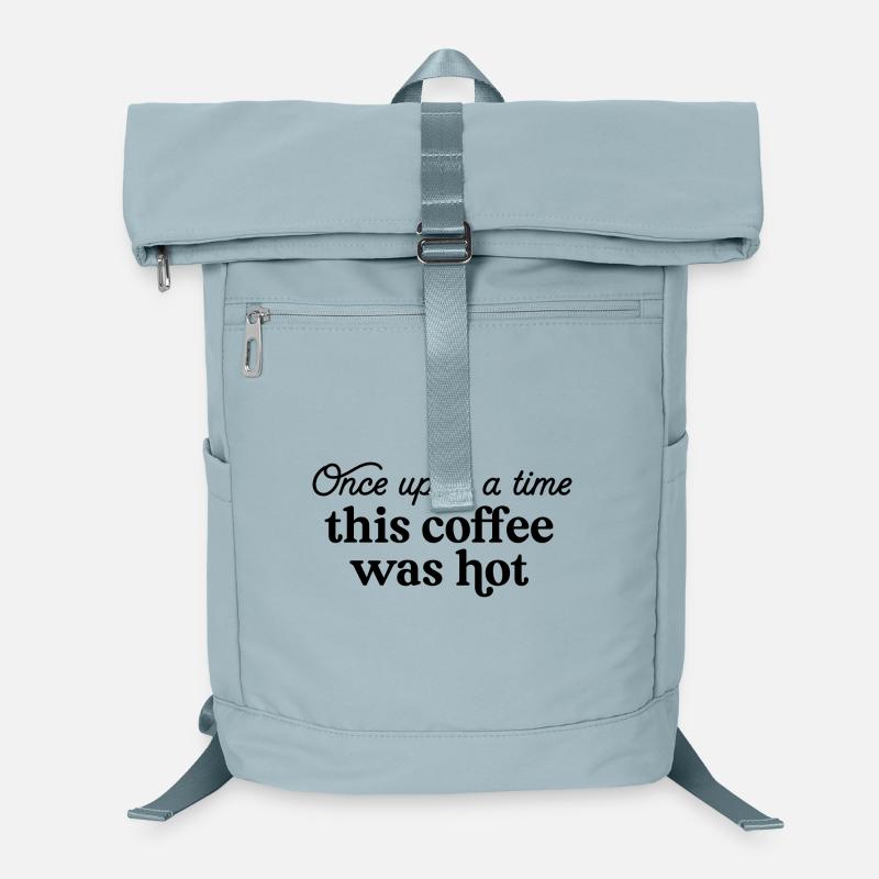 Il était une fois ce café chaud - Sac à dos ordinateur - bleu glacier