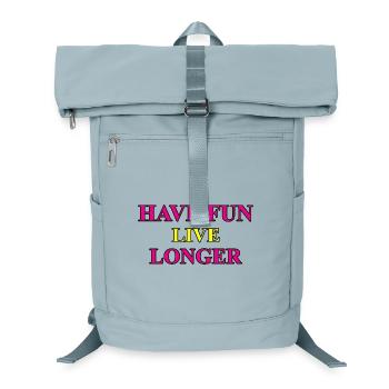 Have Fun - Inspiring lifestyle print design - Laptop Backpack - ice blue - Front