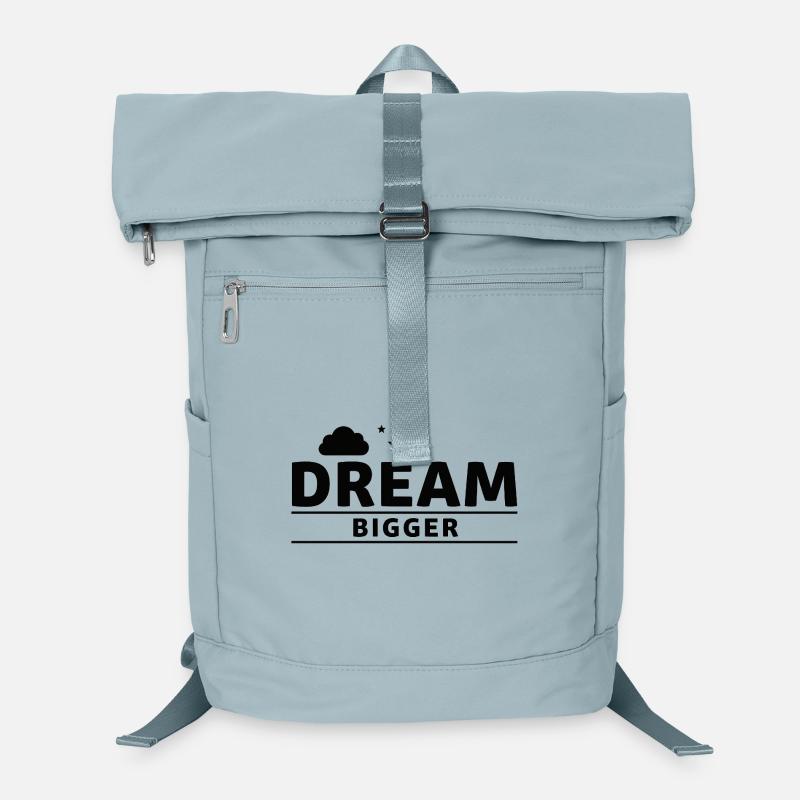 Dream Bigger Citation Inspirante Design Sac à dos ordinateur