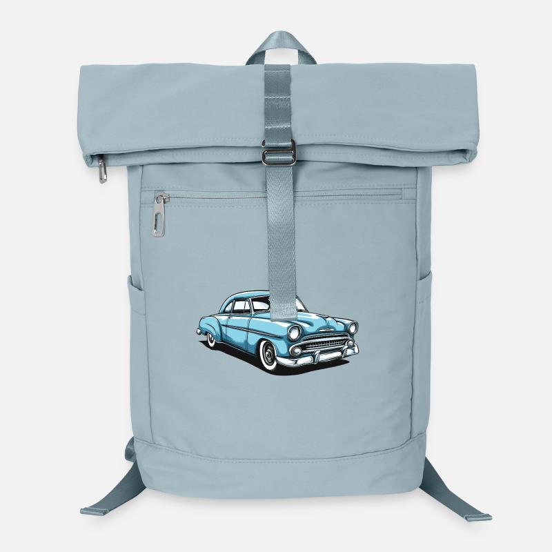 Nostalgisches Retro-Auto Design Laptop-Rucksack 
