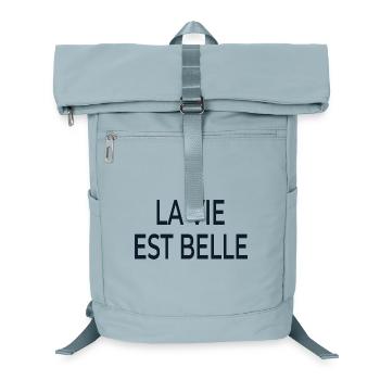 Lettrage La Vie Est Belle - Sac à dos ordinateur - bleu glacier - Devant