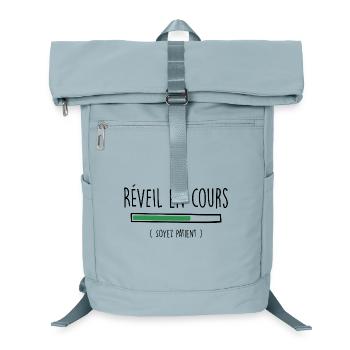 Aufwachen im Fortschritt Humor Zitat Lustiger Satz - Laptop-Rucksack  - Eisblau - Vorne