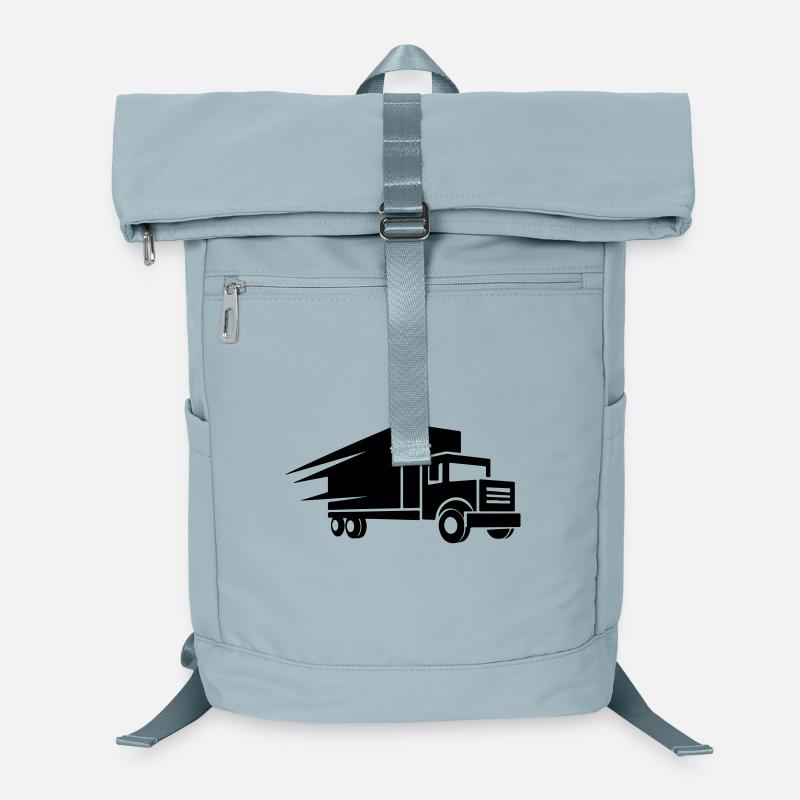 Icône du camion de transport Sac à dos ordinateur