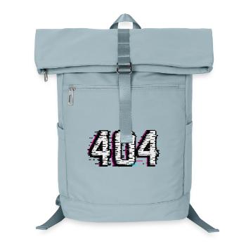 Retro 404 Logo T-Shirt - Laptop-Rucksack  - Eisblau - Vorne