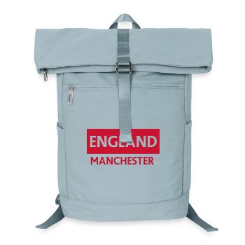 England Manchester City Skyline - Laptop-Rucksack  - Eisblau - Vorne