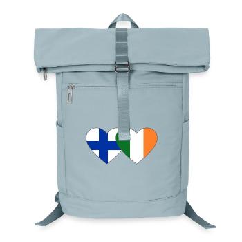 Finnland_Irland_Flagge_Herz - Sac à dos ordinateur - bleu glacier - Devant