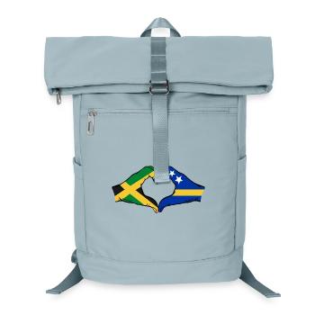 Jamaica Curacao Flag Hands Heart Shape - Laptop Backpack - ice blue - Front