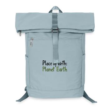 Place of birth: Planet Earth - Laptop-Rucksack  - Eisblau - Vorne