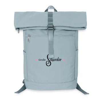 große Schwester, moderner Schriftzug mit Herzen - Laptop-Rucksack  - Eisblau - Vorne