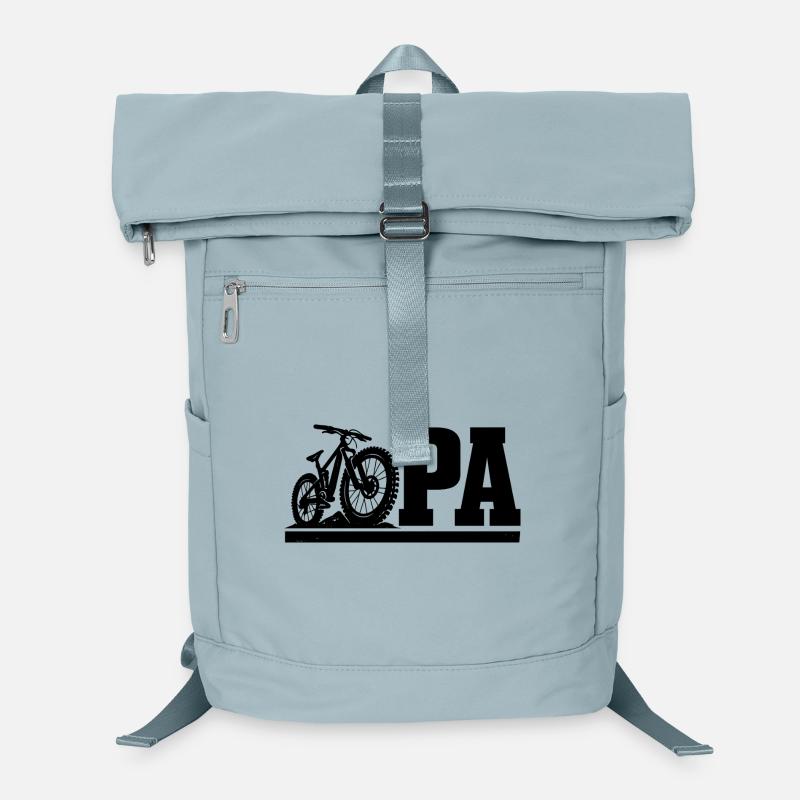Biker Grandpa Motorcycle Gift Funny Laptop Backpack